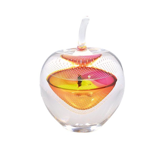 Forbidden Fruit Glass Sculpture - Pink, Orange & Yellow - Medium - Svaja