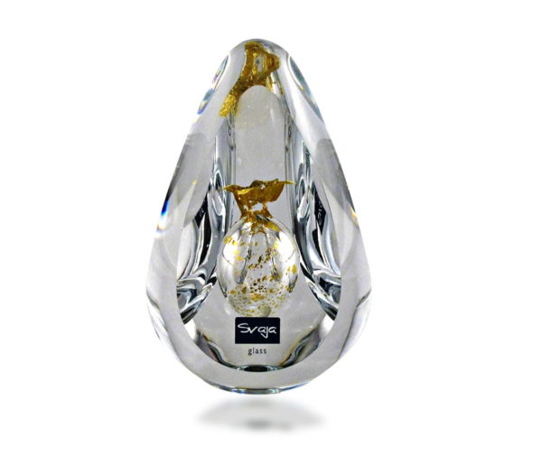 Royal Crown Glass Sculpture - Svaja